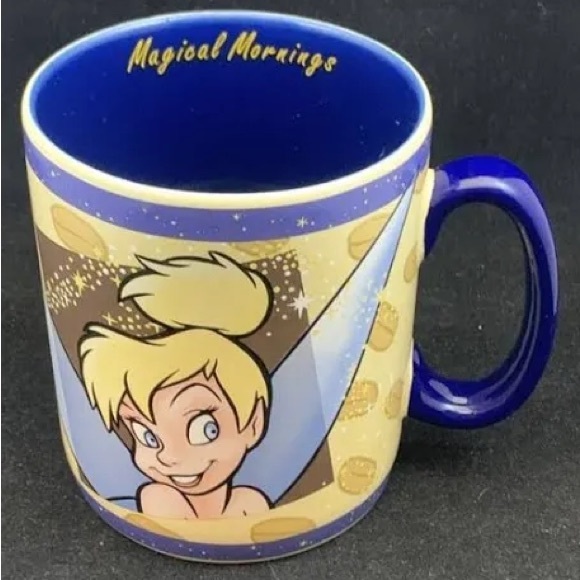 NWOT DISNEY Tinker Bell Magical Mornings Mug W/Painted Handle and Sharp Images - Picture 6 of 11